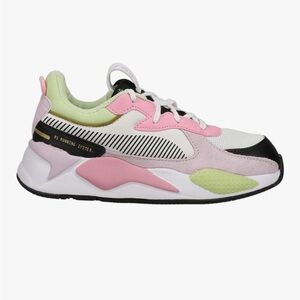 PUMA Kids Girls Rs-X Bouquet Lace Up Sneakers Shoes Casual - Pink, White 10c